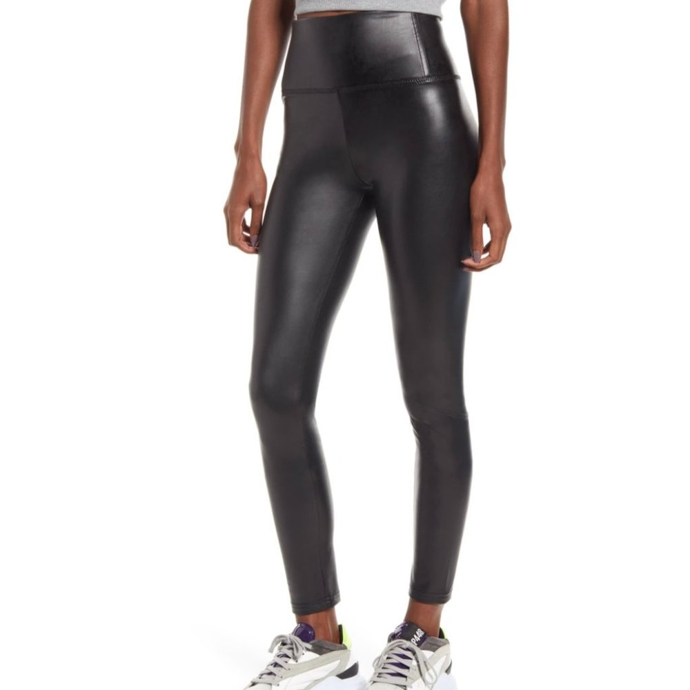 BP by Nordstrom Black Faux Leather Leggings